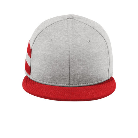 New Era Shadow Heather Striped Flat Bill Snapback Cap. NE408 New Era