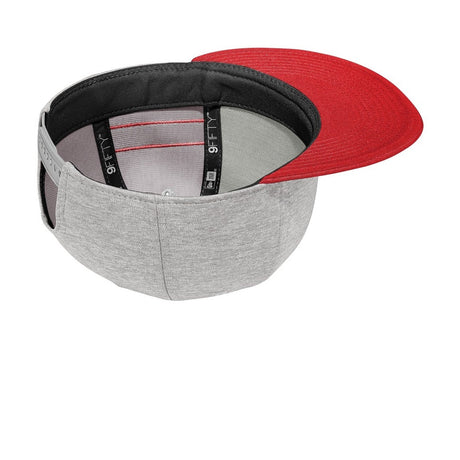 New Era Shadow Heather Striped Flat Bill Snapback Cap. NE408 New Era