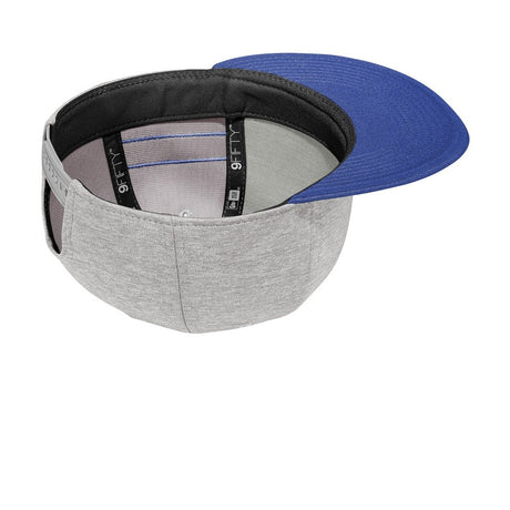 New Era Shadow Heather Striped Flat Bill Snapback Cap. NE408 New Era