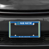 Rico Industries NCAA Maine Maritime Mariners 12" x 6" Chrome License Plate Frame-1