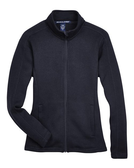 Devon & Jones Women's Bristol Full-Zip Sweater Fleece Jacket Womens Apparel Jackets & Vests