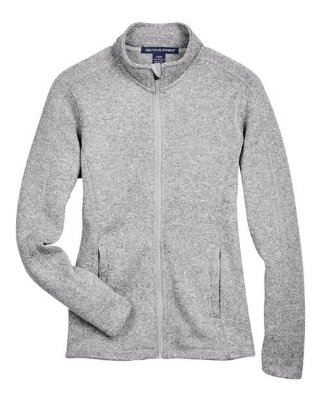 Devon & Jones Women's Bristol Full-Zip Sweater Fleece Jacket Womens Apparel Jackets & Vests