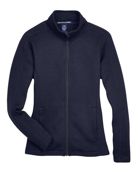 Devon & Jones Women's Bristol Full-Zip Sweater Fleece Jacket Womens Apparel Jackets & Vests