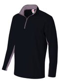 A4 Mens 1/4 Zip Color Block Fleece A4