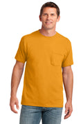 Port & Co Men's   Core Cotton Pocket Tee
