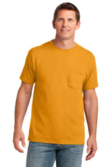 Port & Co Men's   Core Cotton Pocket Tee