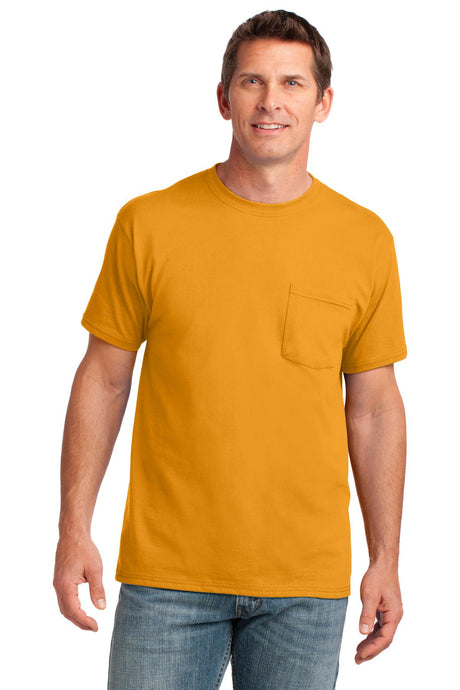 Port & Co Men's   Core Cotton Pocket Tee