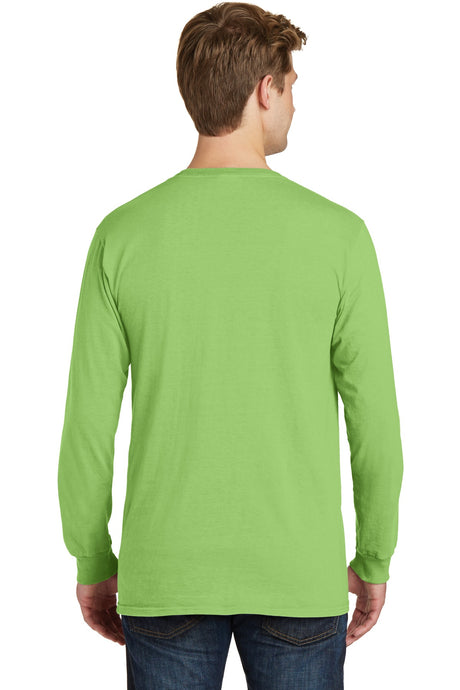 Port & Company Men's Beach Wash Garment-Dyed Long Sleeve Pocket Tee Mens Apparel Shirts & Tops