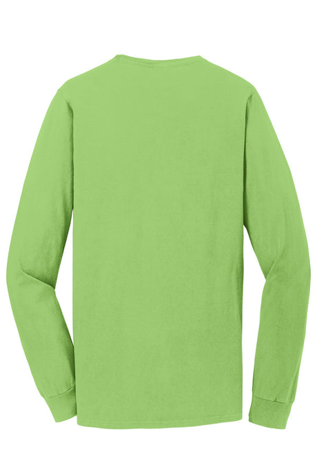 Port & Company Men's Beach Wash Garment-Dyed Long Sleeve Pocket Tee Mens Apparel Shirts & Tops