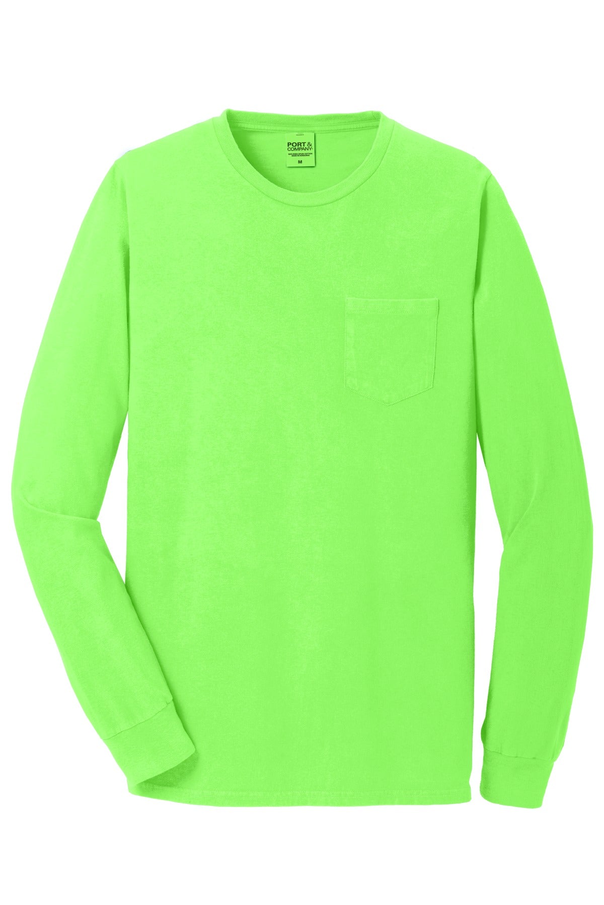 Port & Company Men's Beach Wash Garment-Dyed Long Sleeve Pocket Tee Mens Apparel Shirts & Tops
