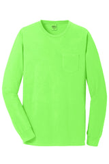 Port & Company Men's Beach Wash Garment-Dyed Long Sleeve Pocket Tee Mens Apparel Shirts & Tops