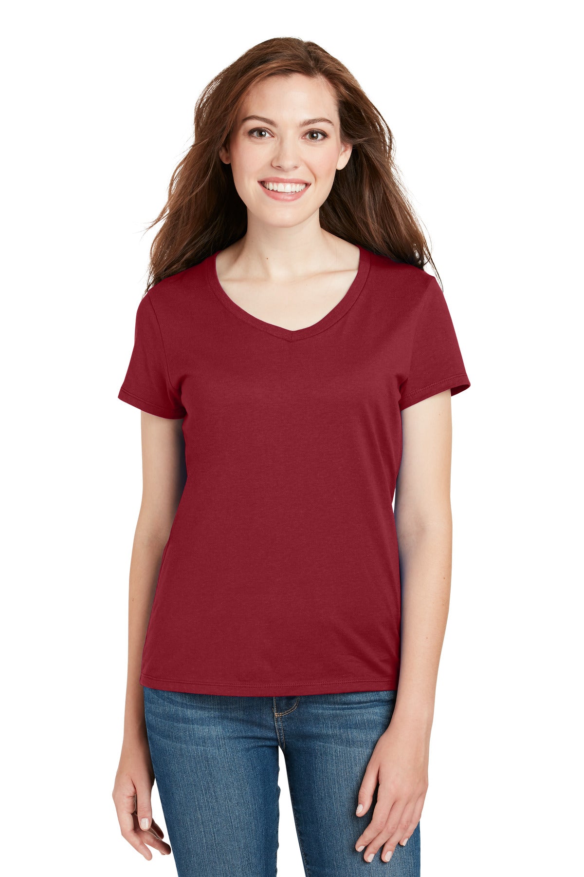 Hanes Women's Perfect-T Cotton V-Neck T-Shirt