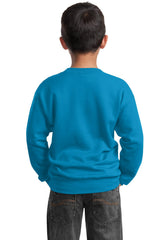Port & Co Youth   Core Fleece Crewneck Sweatshirt-2