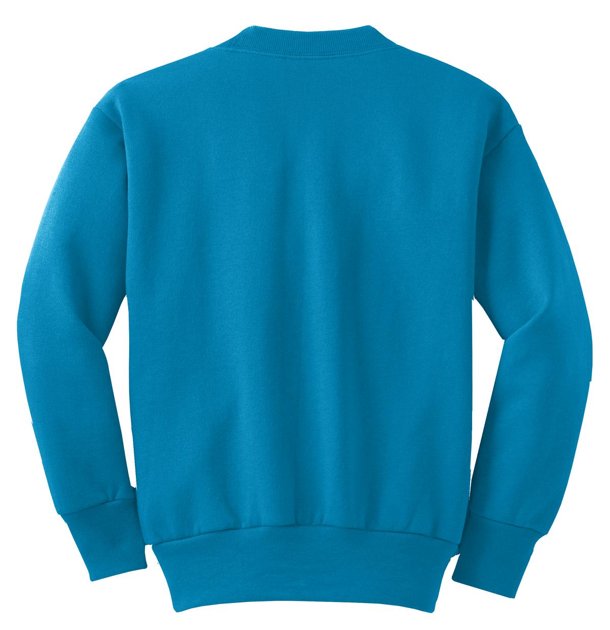 Port & Co Youth   Core Fleece Crewneck Sweatshirt-4