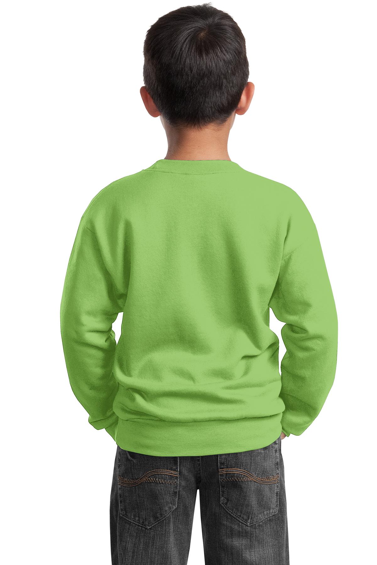 Port & Co Youth   Core Fleece Crewneck Sweatshirt-2