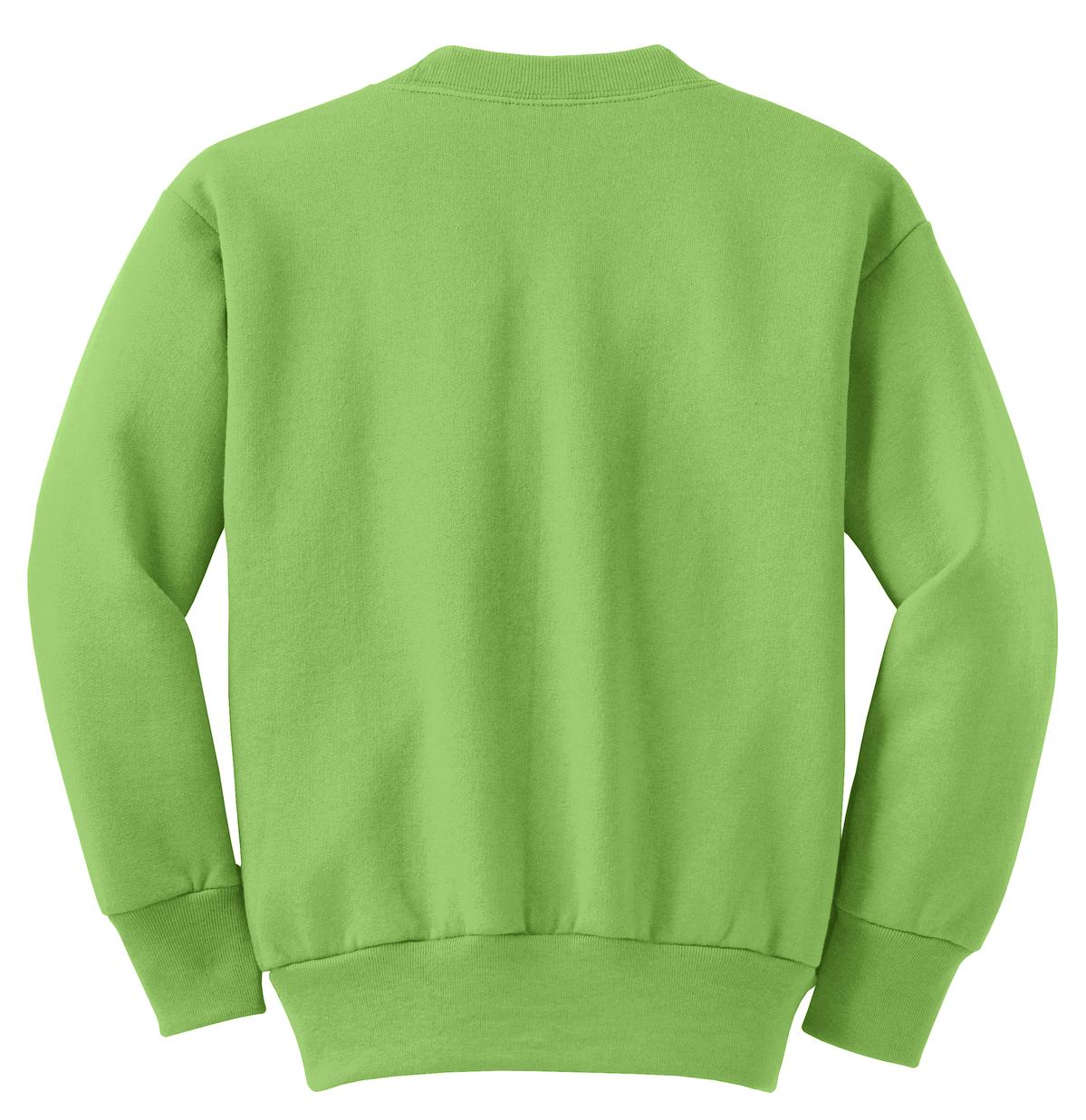Port & Co Youth   Core Fleece Crewneck Sweatshirt-4