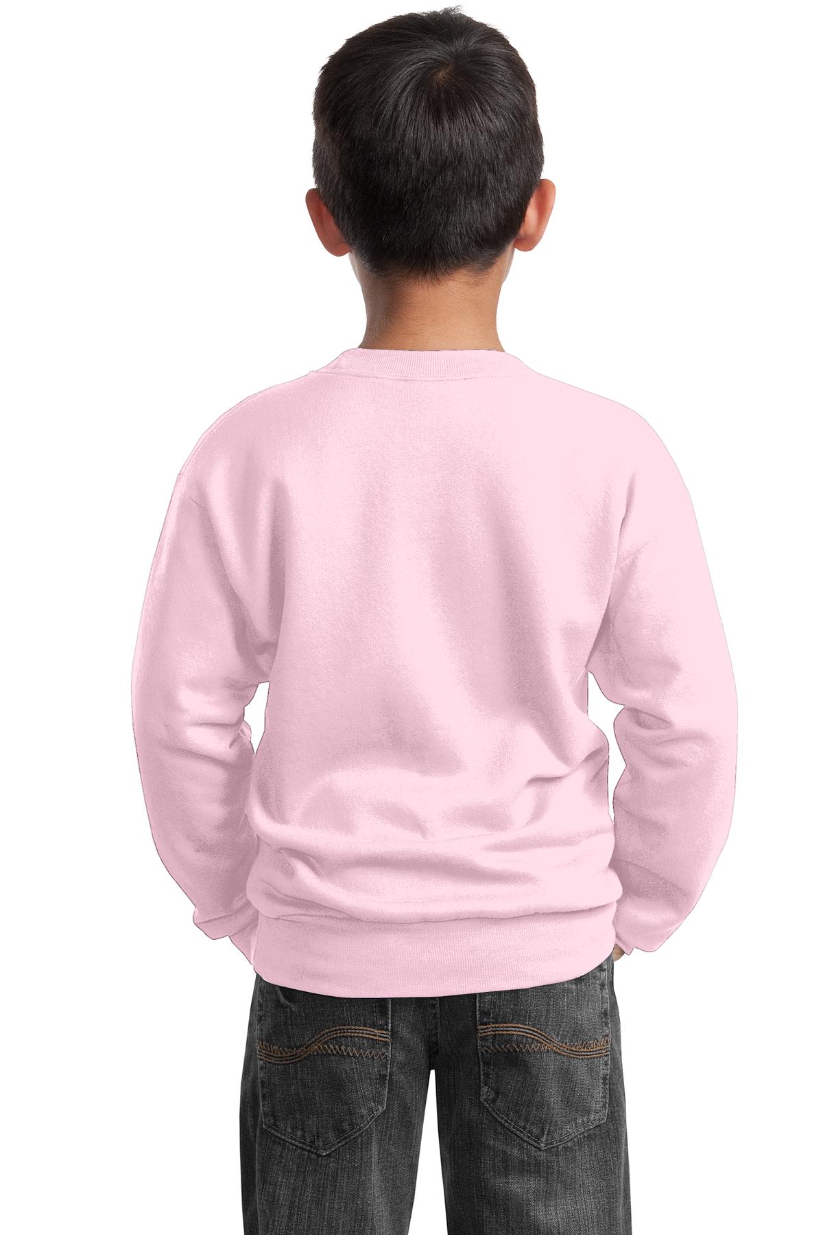 Port & Co Youth   Core Fleece Crewneck Sweatshirt-2