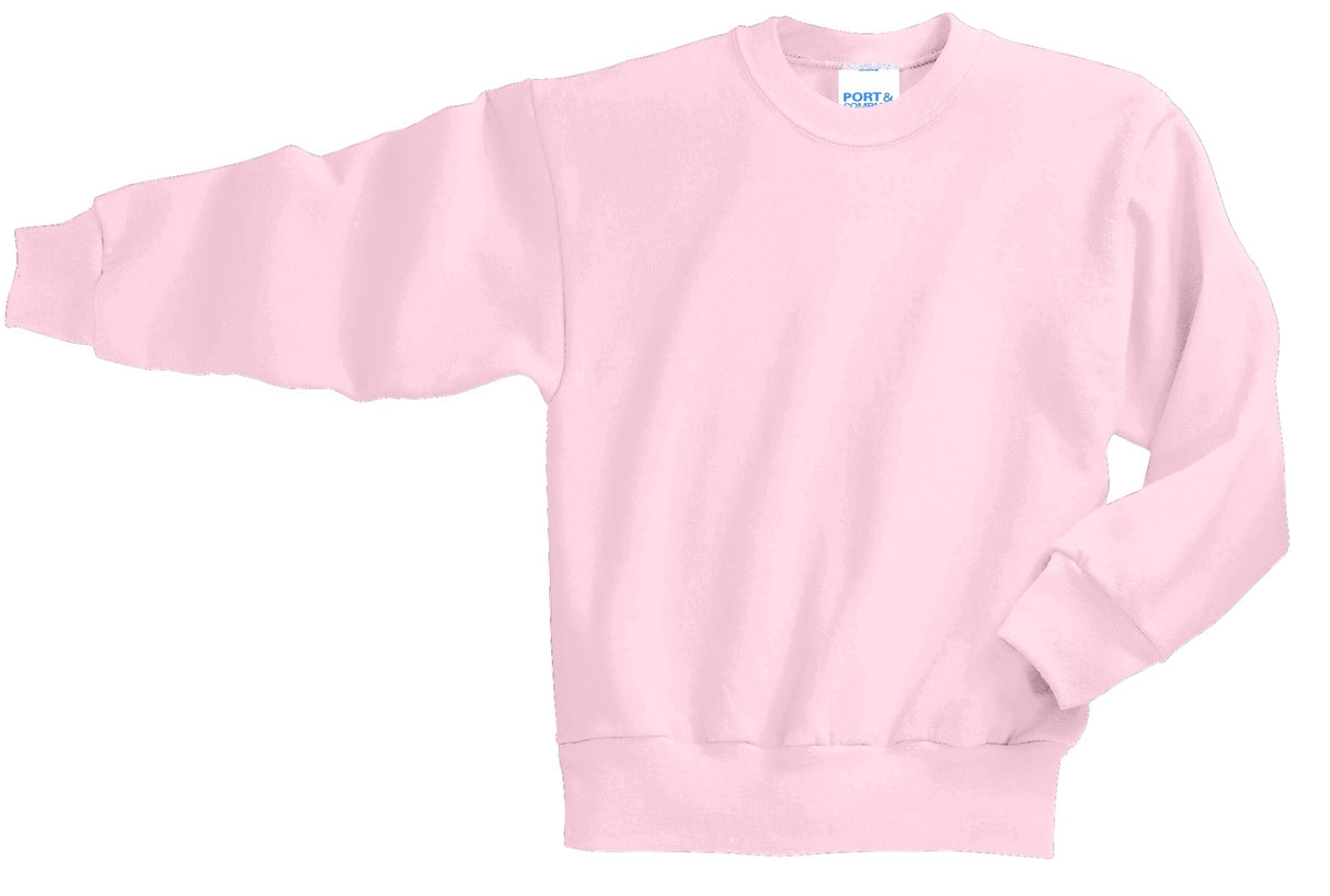 Port & Co Youth   Core Fleece Crewneck Sweatshirt-3