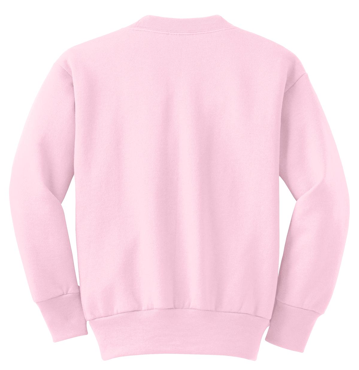 Port & Co Youth   Core Fleece Crewneck Sweatshirt-4