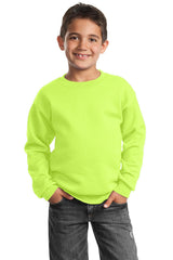 Port & Co Youth   Core Fleece Crewneck Sweatshirt-1