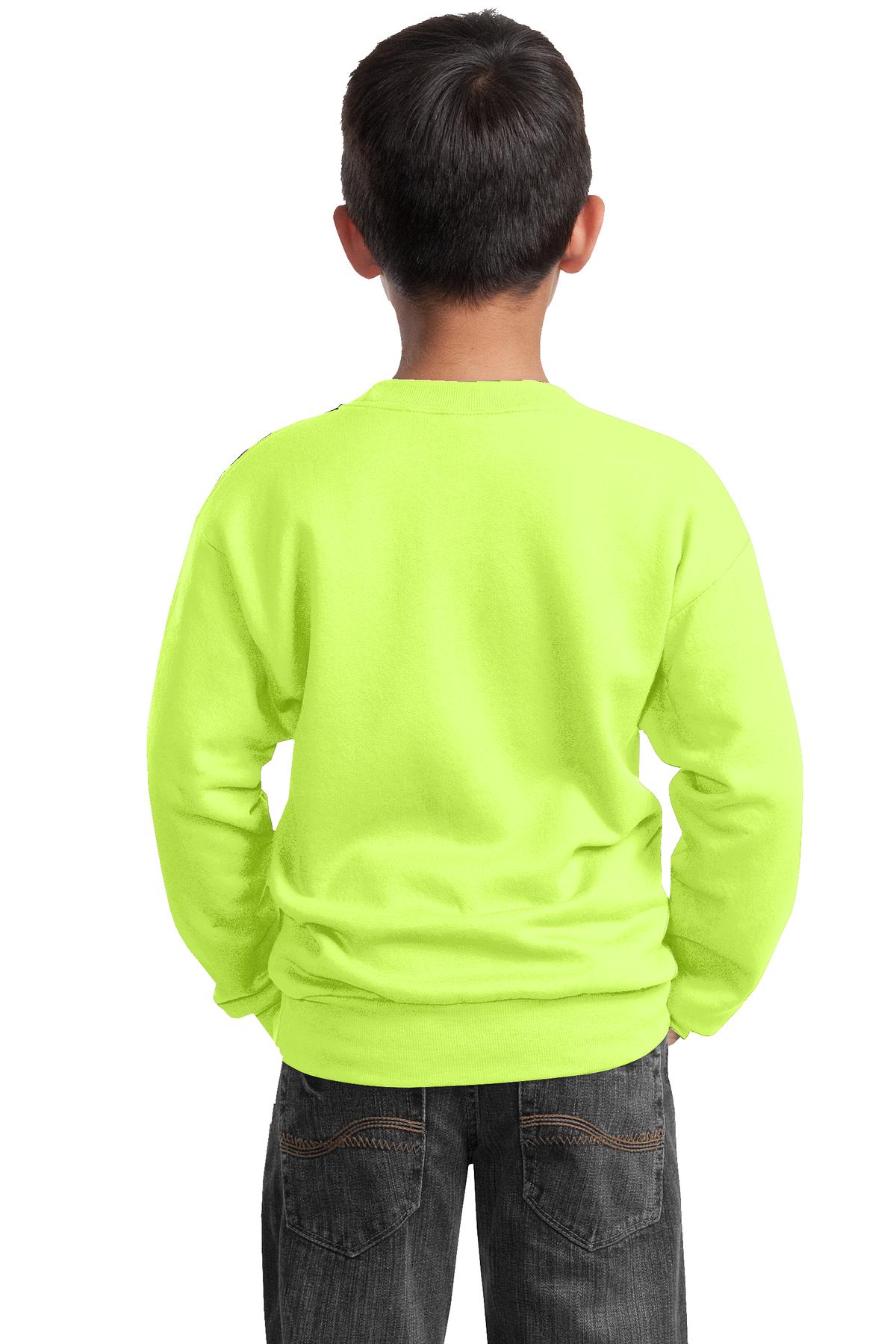 Port & Co Youth   Core Fleece Crewneck Sweatshirt-2