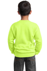 Port & Co Youth   Core Fleece Crewneck Sweatshirt-2