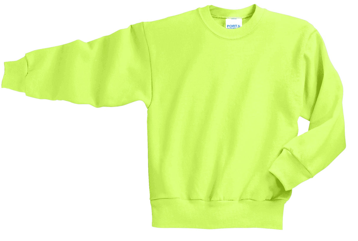 Port & Co Youth   Core Fleece Crewneck Sweatshirt-3