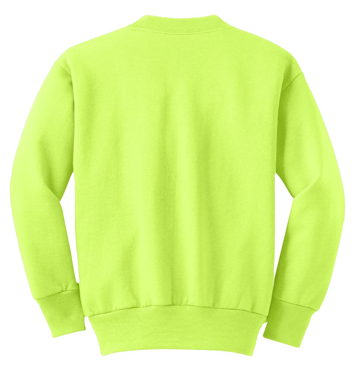 Port & Co Youth   Core Fleece Crewneck Sweatshirt-4