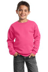 Port & Co Youth   Core Fleece Crewneck Sweatshirt