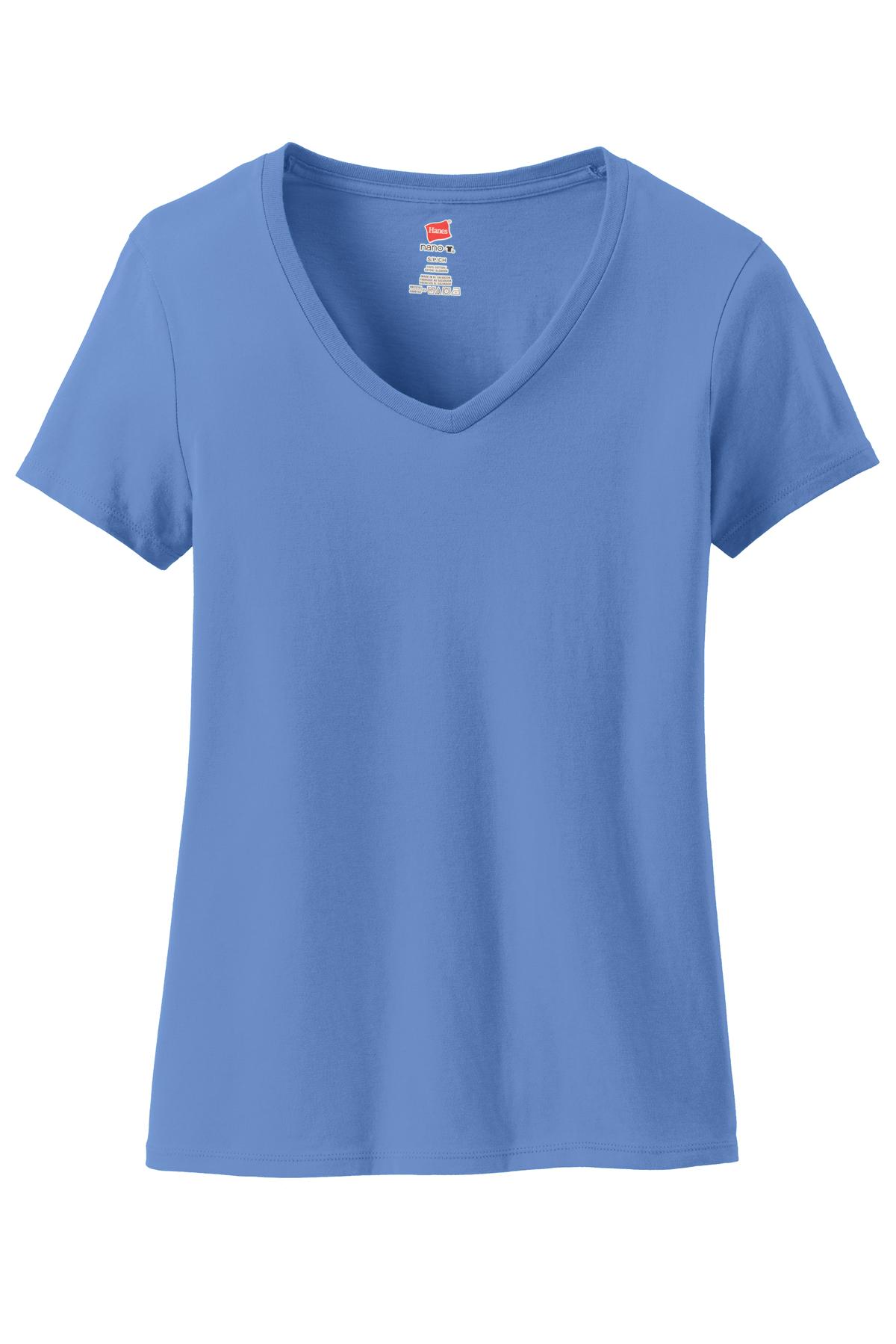 Hanes Women's Perfect-T Cotton V-Neck T-Shirt