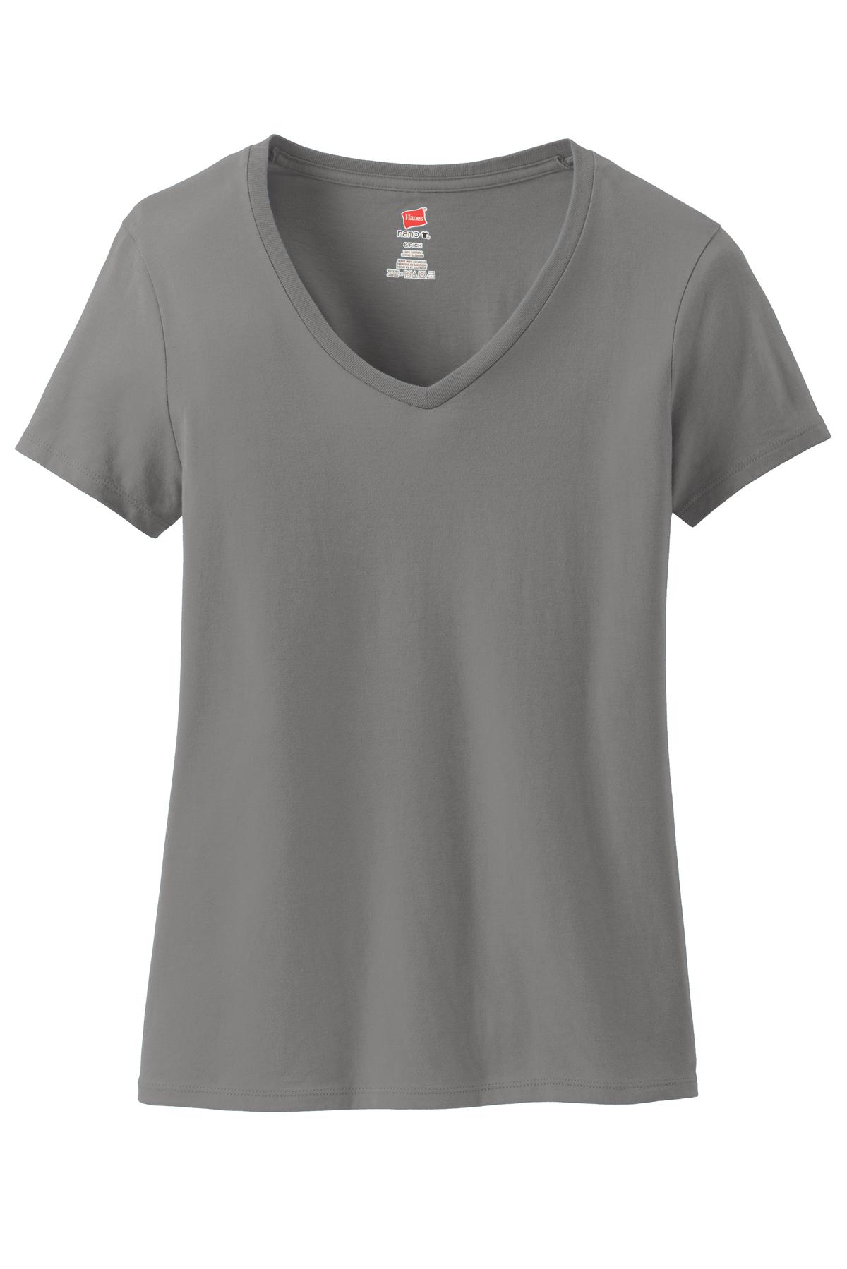 Hanes Women's Perfect-T Cotton V-Neck T-Shirt