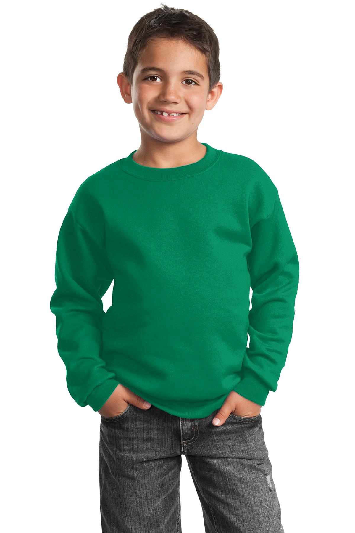Port & Co Youth   Core Fleece Crewneck Sweatshirt