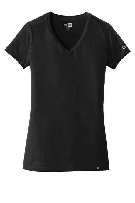 New Era Women's Heritage Blend V-Neck Tee. LNEA101 New Era