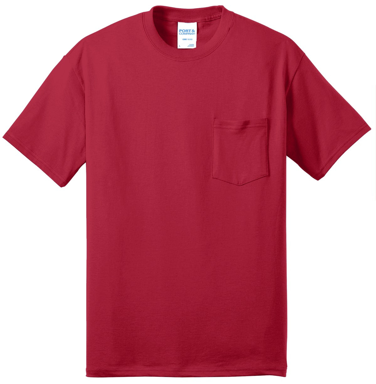 Port & Company Men's Tall Core Blend Pocket Tee Mens Apparel Shirts & Tops