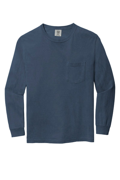 Comfort Colors Men's Heavyweight Ring Spun Long Sleeve Pocket Tee. 4410