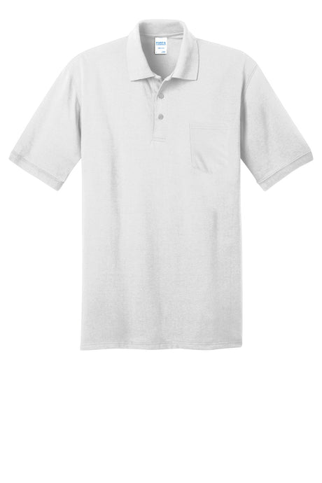 Port & Company Men's Core Blend Jersey Knit Pocket Polo Mens Apparel Shirts & Tops