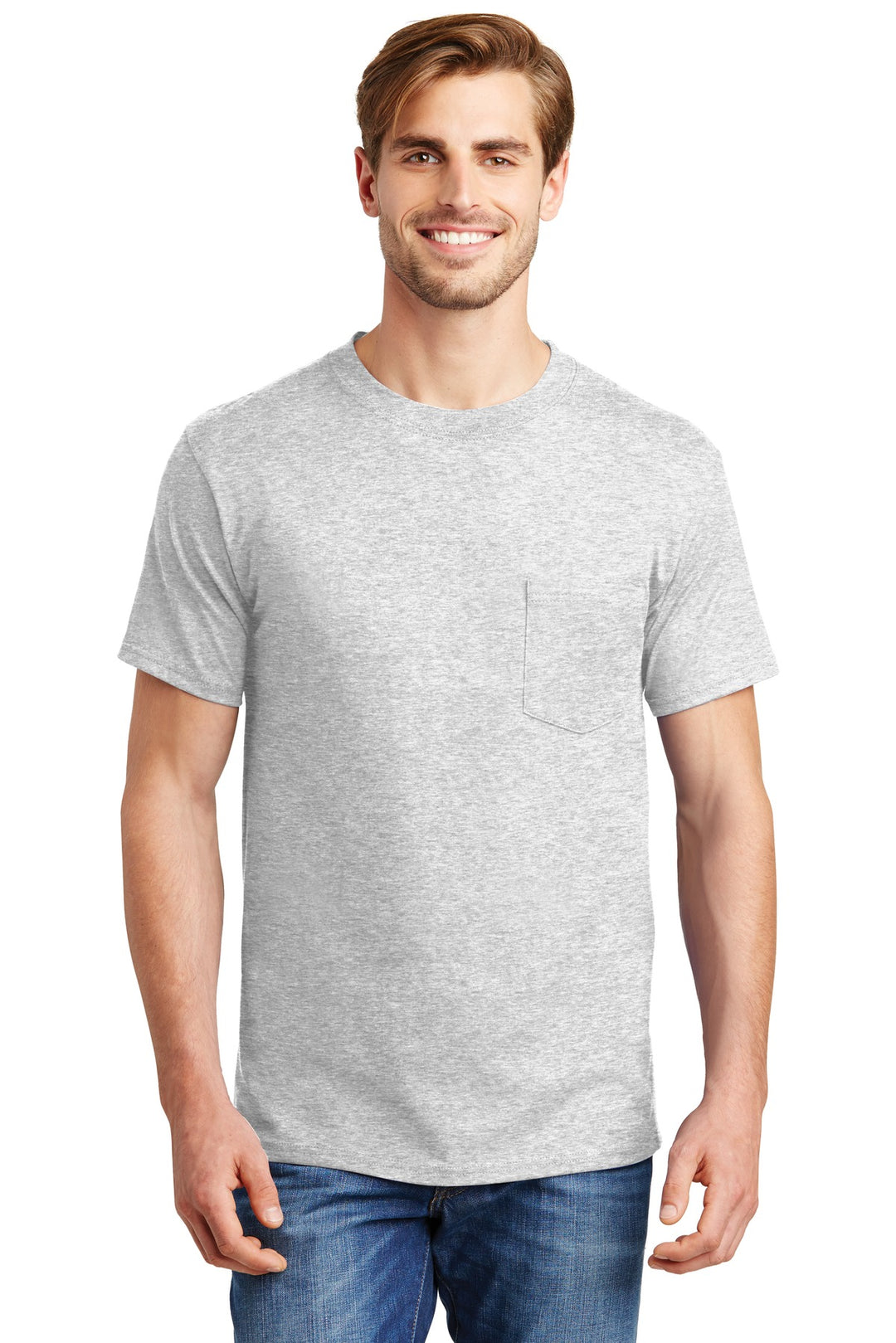 Hanes Men's Beefy 100% Cotton T-Shirt with Pocket Hanes