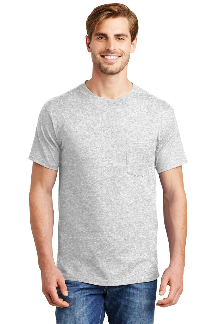 Hanes Men's Beefy 100% Cotton T-Shirt with Pocket Hanes