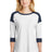 New Era Women's Heritage Blend 3/4-Sleeve Baseball Raglan Tee. LNEA104 New Era