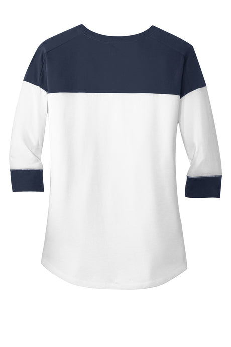 New Era Women's Heritage Blend 3/4-Sleeve Baseball Raglan Tee. LNEA104 New Era