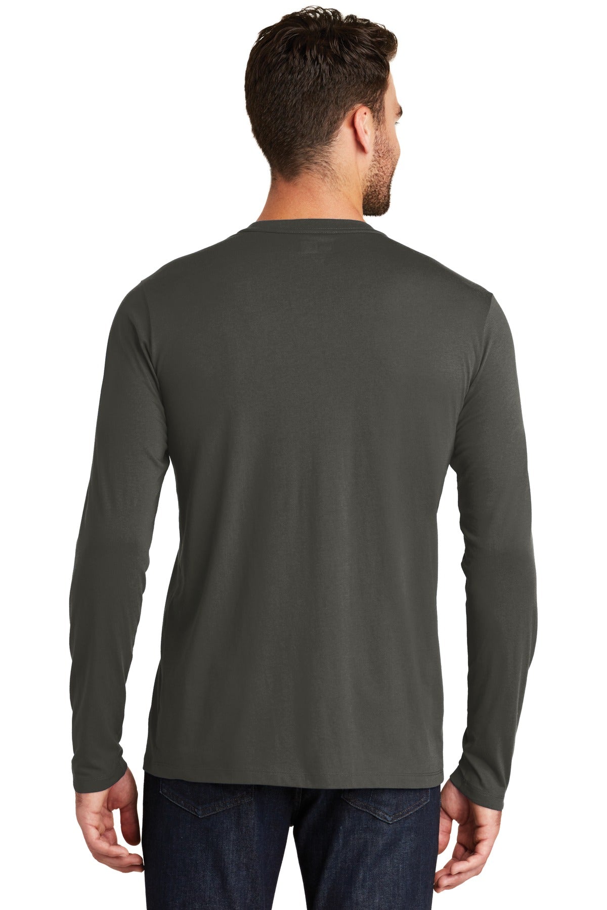 New Era Men's Heritage Blend Long Sleeve Crew Tee. NEA102 New Era