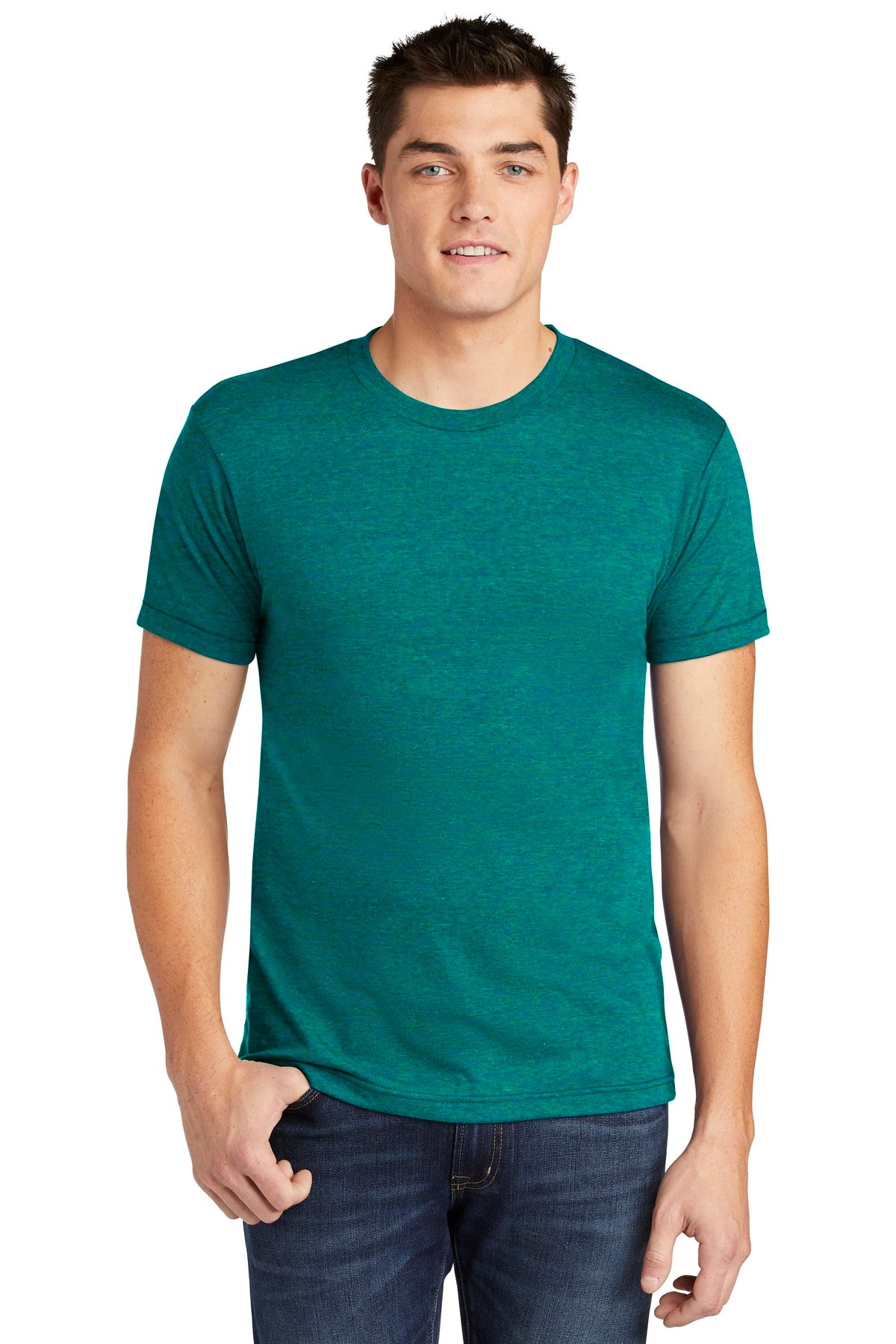 American Apparel Men's Tri-Blend Short Sleeve Track T-Shirt American Apparel