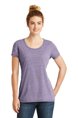New Era Women's Tri-Blend Performance Scoop Tee. LNEA130 New Era