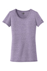 New Era Women's Tri-Blend Performance Scoop Tee. LNEA130 New Era