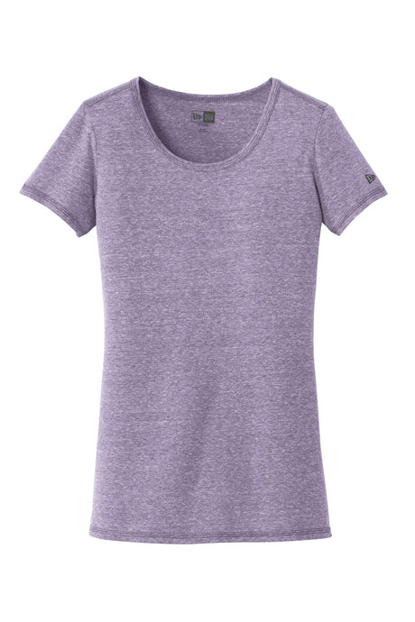 New Era Women's Tri-Blend Performance Scoop Tee. LNEA130 New Era