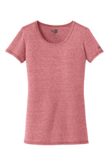 New Era Women's Tri-Blend Performance Scoop Tee. LNEA130 New Era