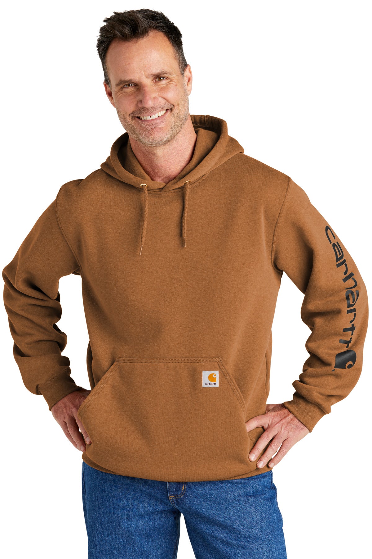 Carhartt Men's   Midweight Hooded Logo Sweatshirt CTK288