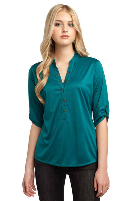 OGIO Women's Crush Henley. LOG111 OGIO