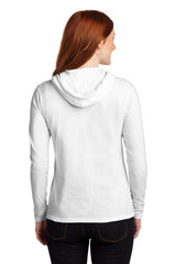 Anvil Women's   100% Combed Ring Spun Cotton Long Sleeve Hooded T-Shirt-2