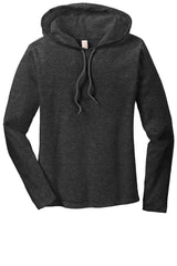 Anvil Women's   100% Combed Ring Spun Cotton Long Sleeve Hooded T-Shirt-3